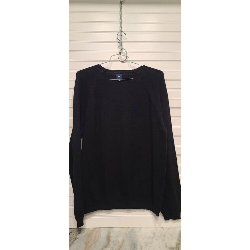 Gap Mens Classic Black Crew-Neck Long Sleeve Sweater Size XL NWT